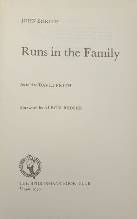 Runs in the Family by John Edrich