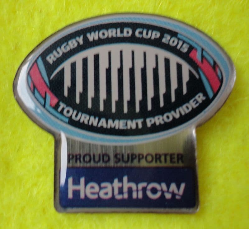 RWC 2015 Heathrow Enamel Badge
