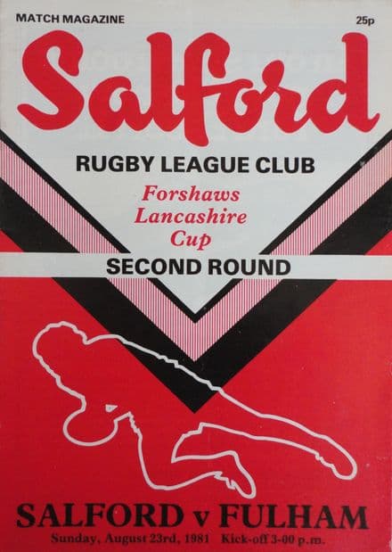 Salford v Fulham (1981, Aug 23rd)