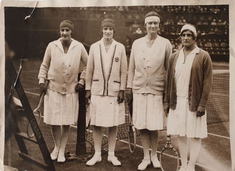 Saunders & Harvey v Goss & Jacobs Press Photo (Wightman Cup, 1928)