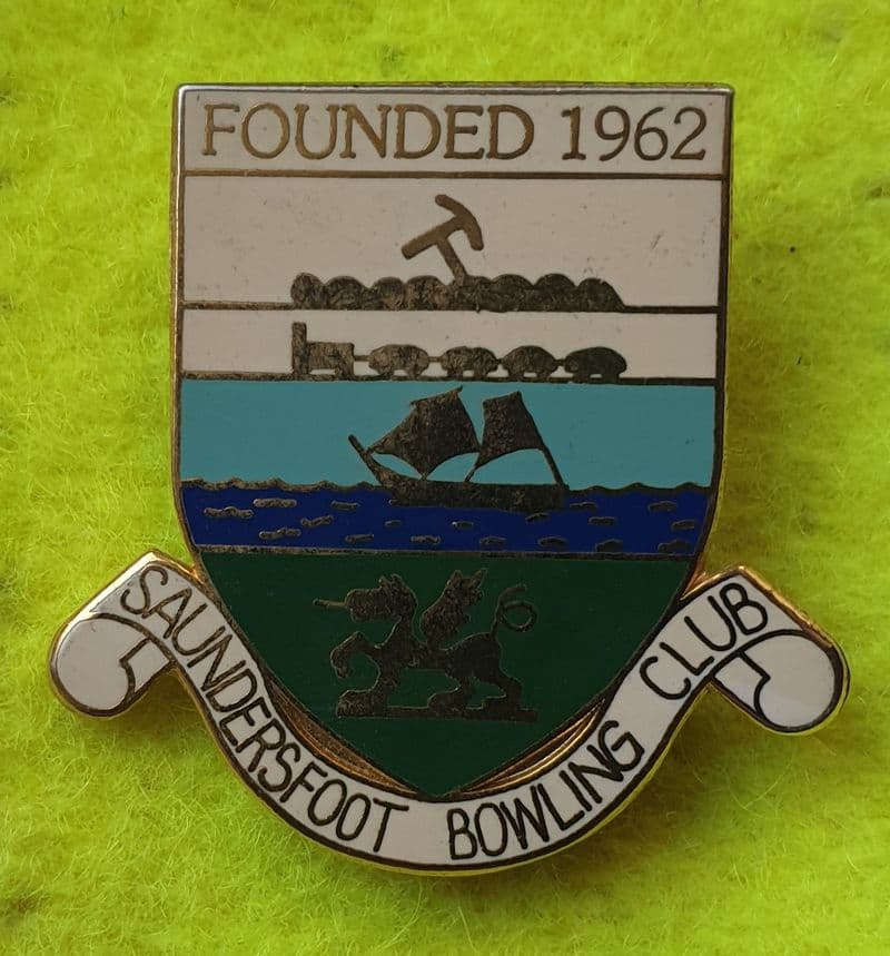 Saundersfoot Bowling Club Enamel Pin Badge
