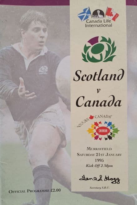 Scotland v Canada (1995, January 21st)