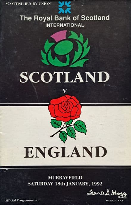 Scotland v England (1992, Jan 18th)