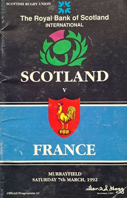 Scotland v France (1992, Mar 7th)