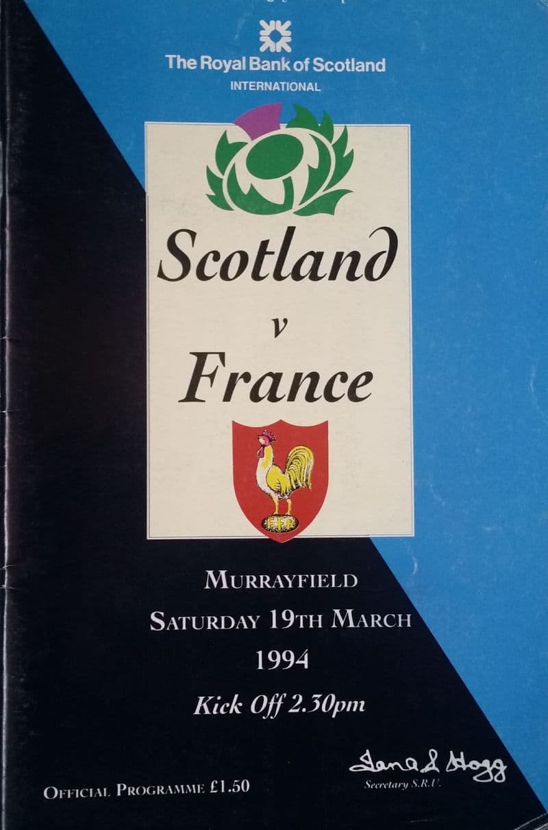 Scotland v France (1994, 19th March)