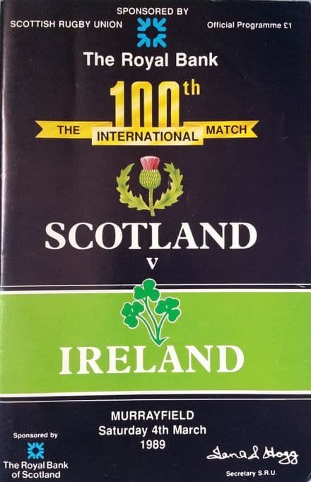 Scotland v Ireland (1989, March 4th)
