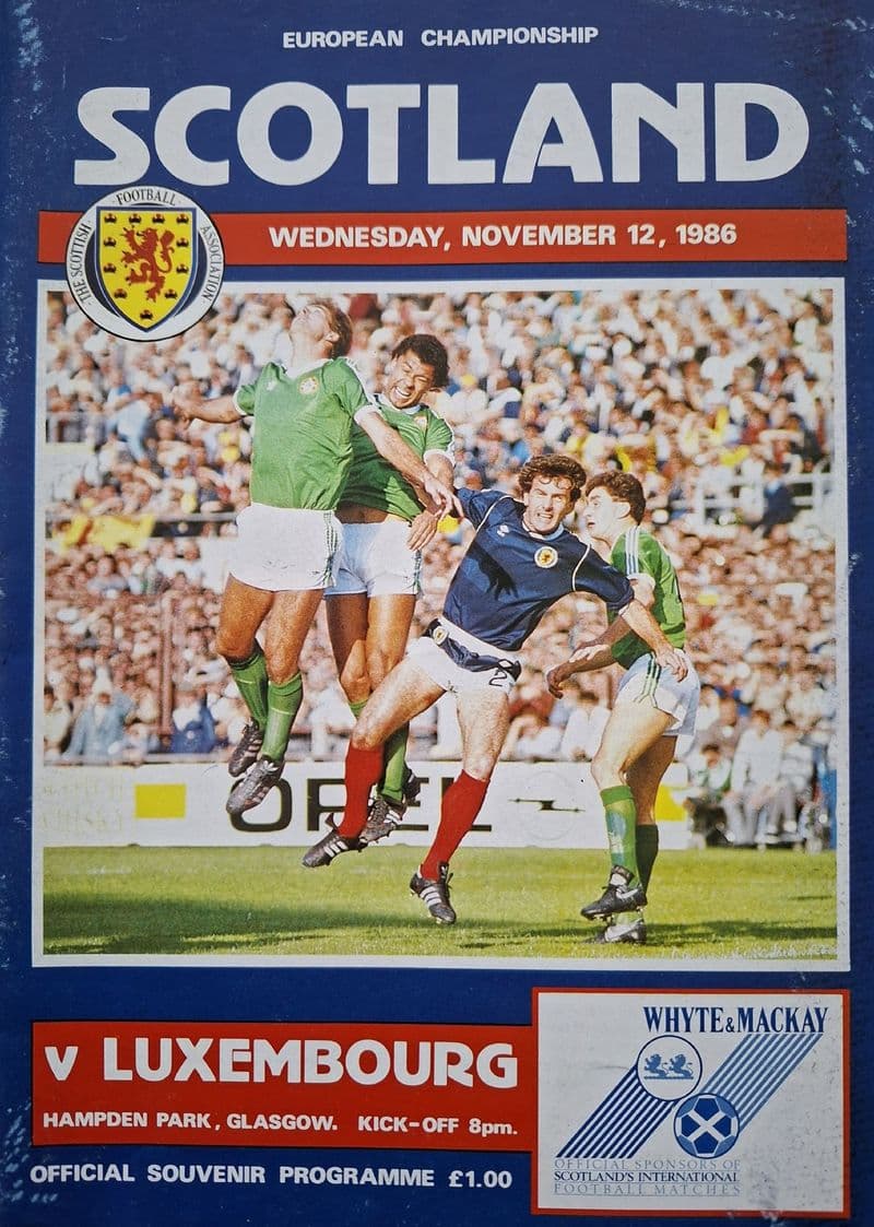 Scotland v Luxembourg, Euro Champ Qual (1986, Nov 12th)
