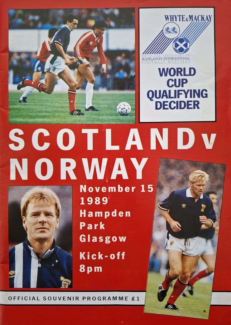 Scotland v Norway, World Cup Qual (1989, Nov 15th) (1)