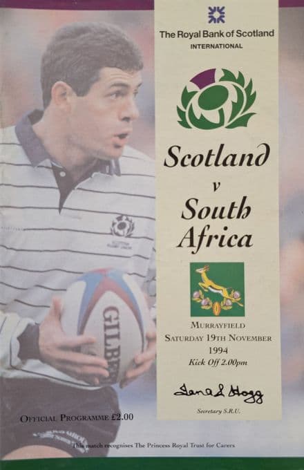 Scotland v South Africa (1994, Nov 19th)