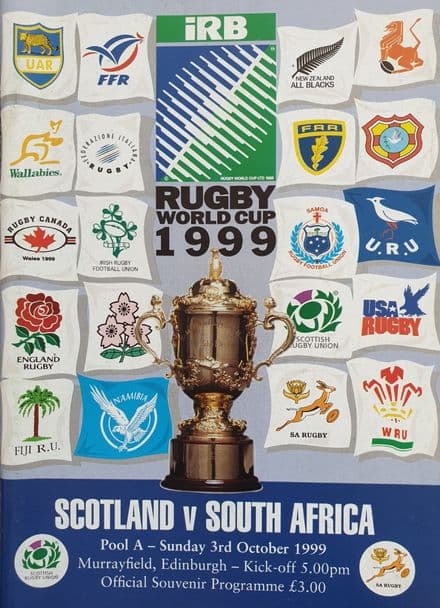 Scotland v South Africa RWC 1999 (3rd Oct)