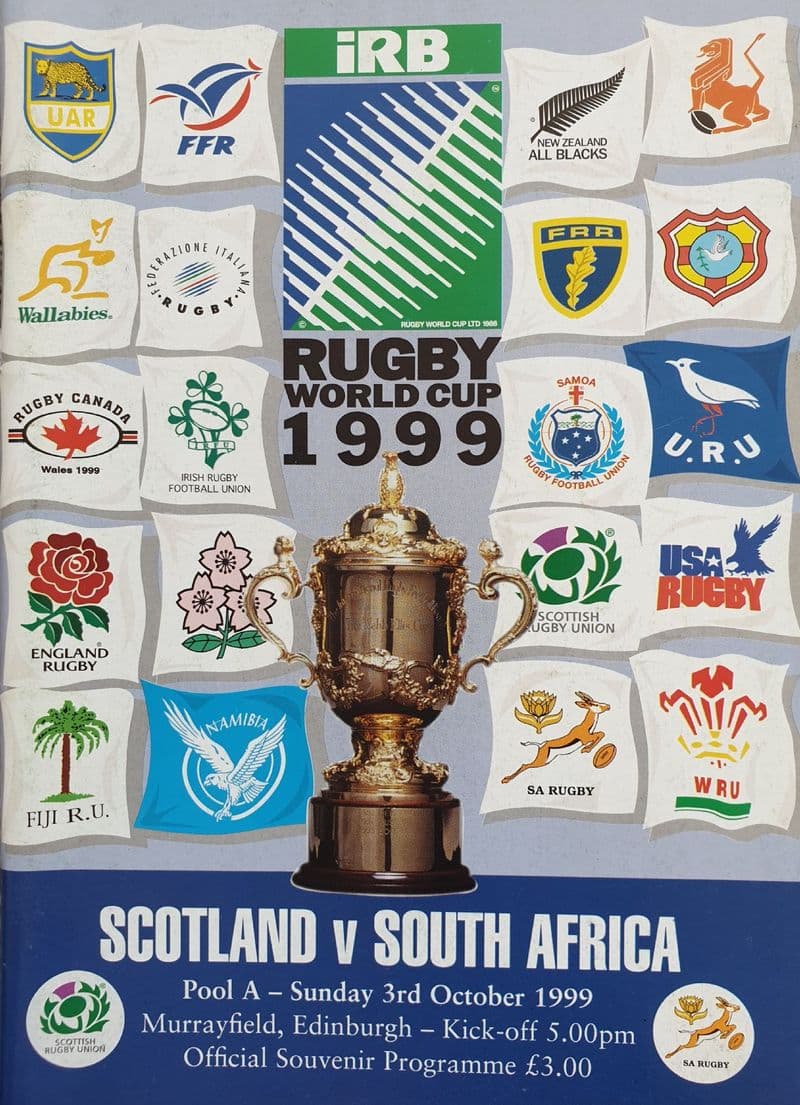 Scotland v South Africa RWC 1999 (3rd Oct)