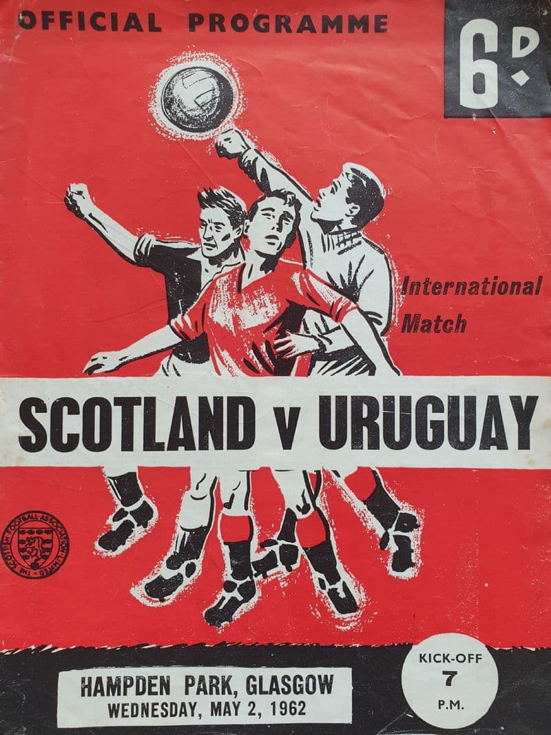 Scotland v Uruguay (1962, May 2) SIGNED COPY