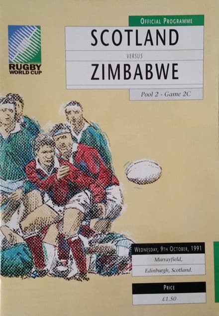 Scotland v Zimbabwe (1991, Oct 9th) RWC Pool 2