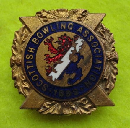 Scottish Bowling Association (HW Miller) Enamel Pin Badge