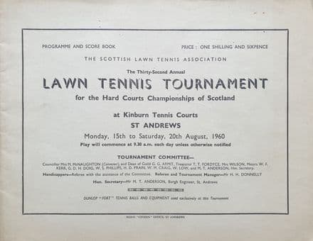 Scottish Hard Courts Championships (1960, Aug 15th-20th)