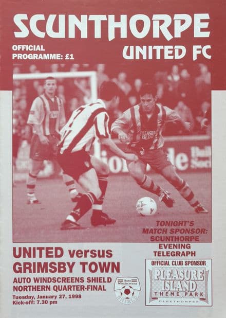 Scunthorpe v Grimsby, Auto Windscreens Shield (1998, Jan 27th)