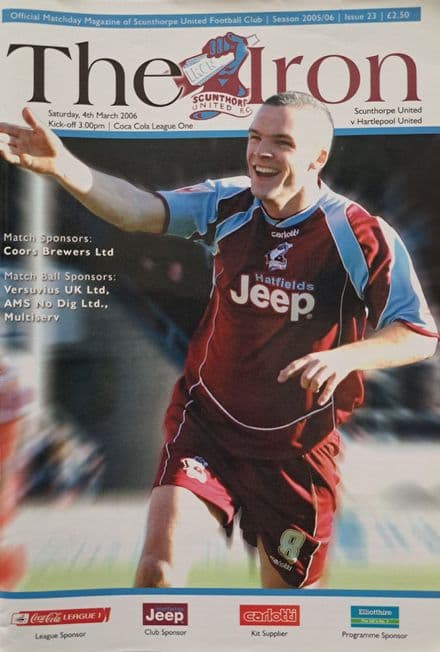 Scunthorpe v Hartlepool, Lge 1 (2006, Mar 4th)