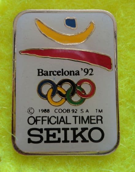 Seiko Barcelona 1992 Olympic Badge