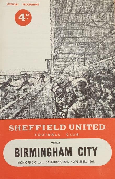 Sheffield Utd v Birmingham, Div 1 (1961, Nov 25th)