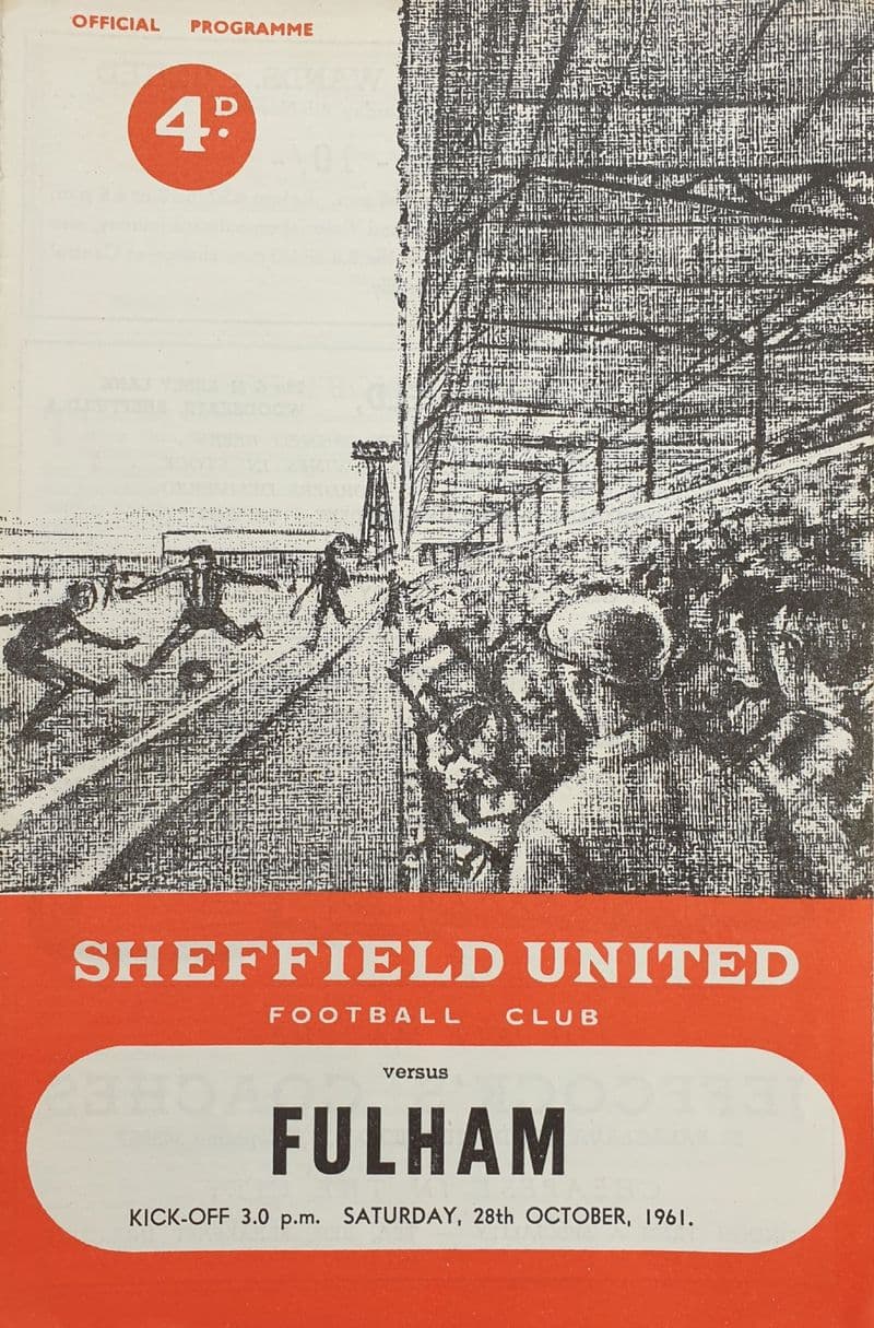 Sheffield Utd v Fulham, Div 1 (1961, Oct 28th)