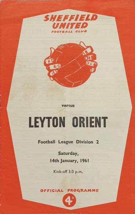 Sheffield Utd v Orient, Div 2 (1961, Jan 14th)