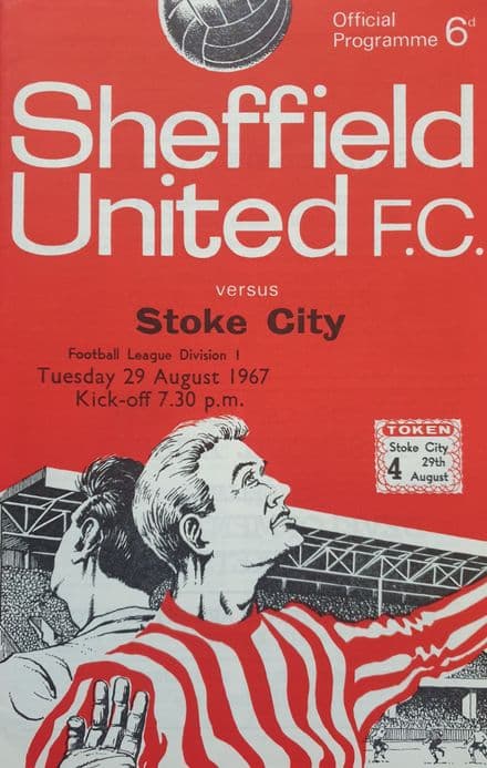 Sheffield Utd v Stoke City, Div 1 (1967, Aug 29th)