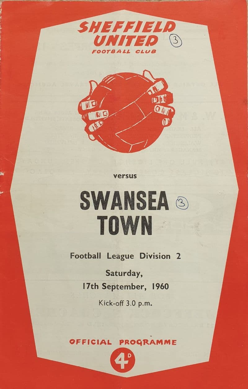 Sheffield Utd v Swansea, Div 2 (1960, Sep 17th)