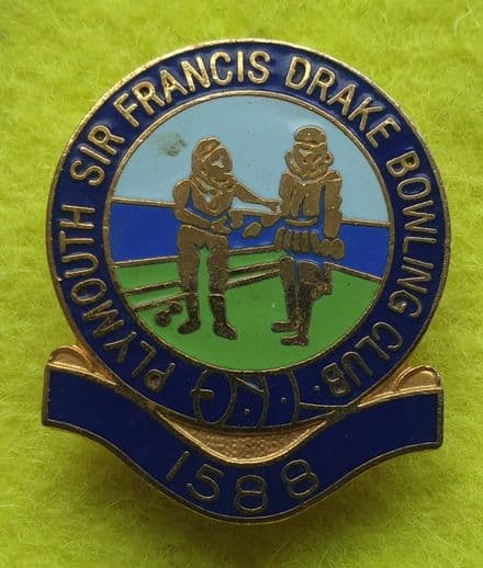 Sir Francis Drake Bowling Club Enamel Pin Badge