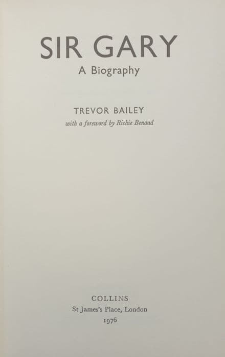 Sir Gary by Trevor Bailey