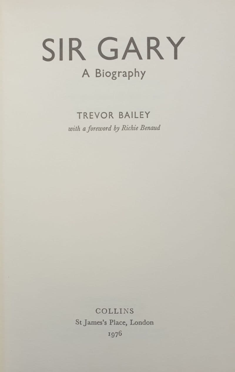 Sir Gary by Trevor Bailey