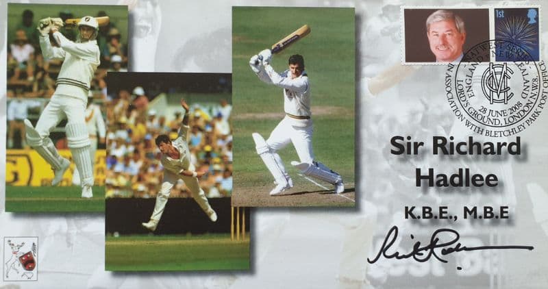 Sir Richard Hadlee Cover (2008) SIGNED