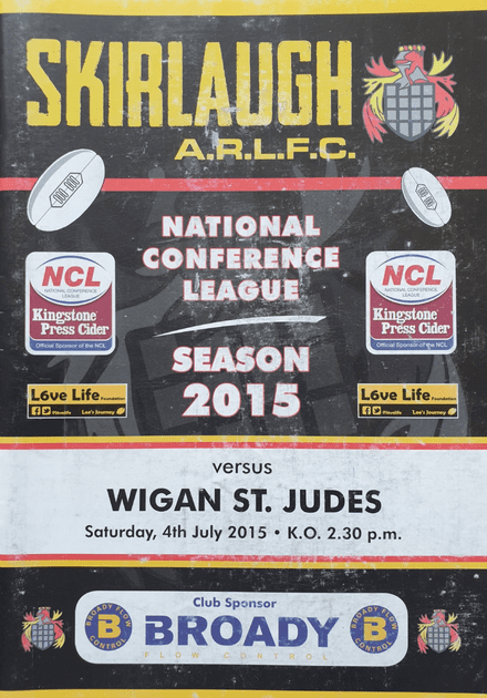 Skirlaugh v Wigan St Judes (2015, Jul 4th)