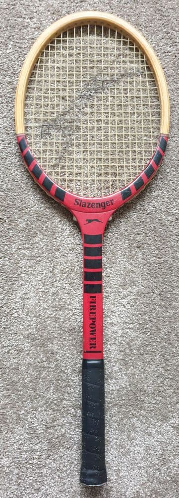 Ancienne raquette de courge en bambou Slazenger FirePower modèle 4725