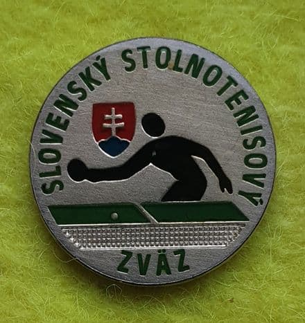 Slovakian Table Tennis Association Enamel Pin Badge
