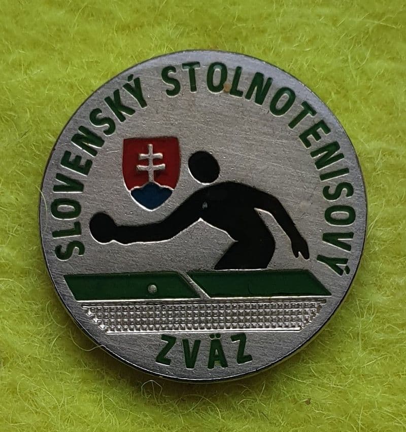 Slovakian Table Tennis Association Enamel Pin Badge