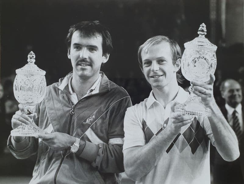 Slozil & Smid Press Photo (WCT Doubles 1984)