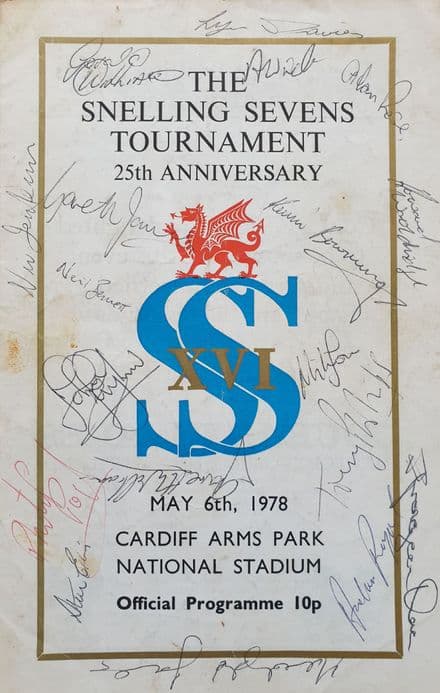 Snelling Sevens (1978, May 6th) SIGNED