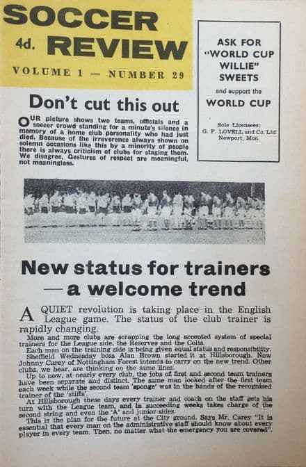 Soccer Review, Vol 1 No.29 (1966)