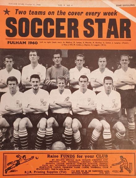 Soccer Star VOL 09 NO 04 (1960, Oct 15th)