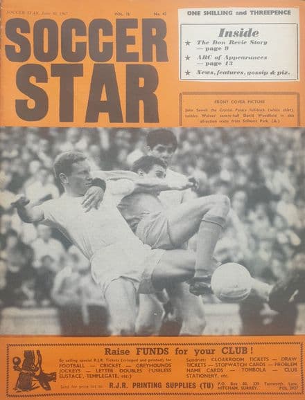 Soccer Star VOL 15 NO 42 (1967, Jun 30th)