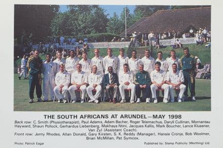 South Africans at Arundel (1998) Postcard