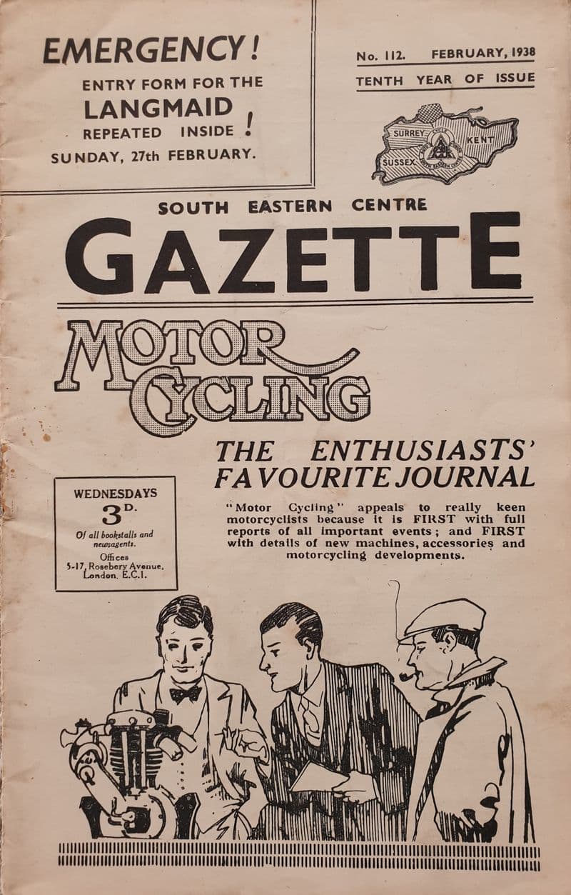 South Eastern Centre Gazette No. 112 (1936, Feb)