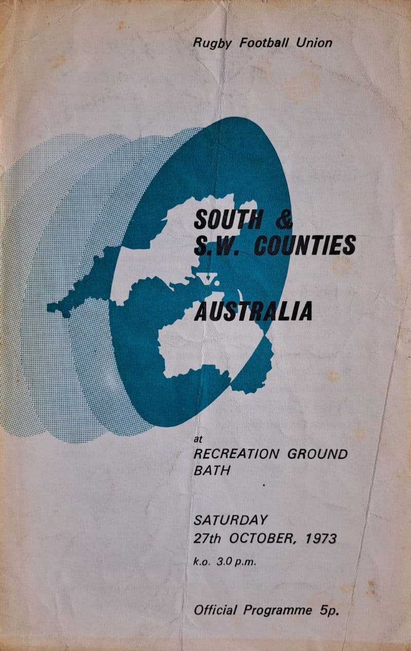 South & SW Counties v Australia (1973, Oct 27th)