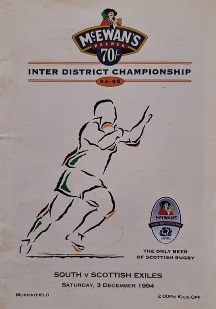 South v Scottish Exiles (1994, Dec 3rd)