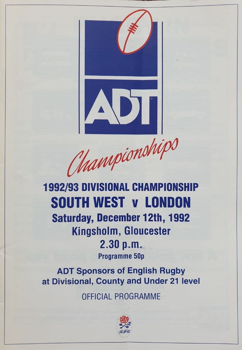 South West v London (1992, Dec 12th)
