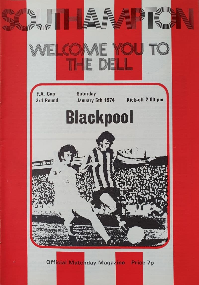 Southampton v Blackpool, FA Cup (1974, Jan 5th)