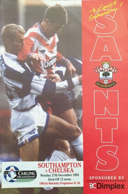 Southampton v Chelsea, Prem (1993, Dec 27th)