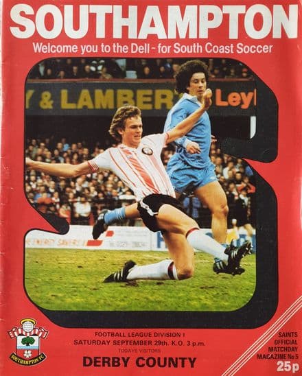 Southampton v Derby, Div 1 (1979, Sep 29th)
