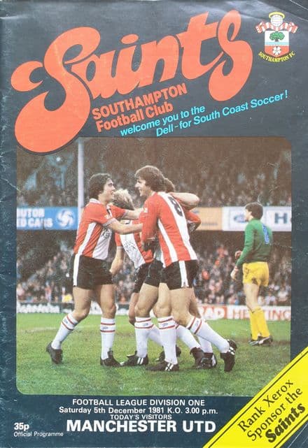 Southampton v Manchester United, Div 1 (1981, Dec 5th)