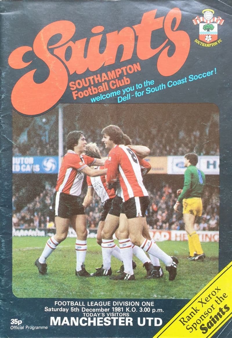 Southampton v Manchester United, Div 1 (1981, Dec 5th)